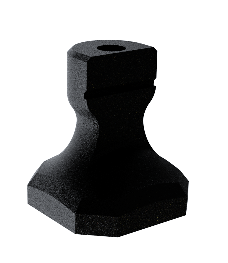 Target pin for laser leveling