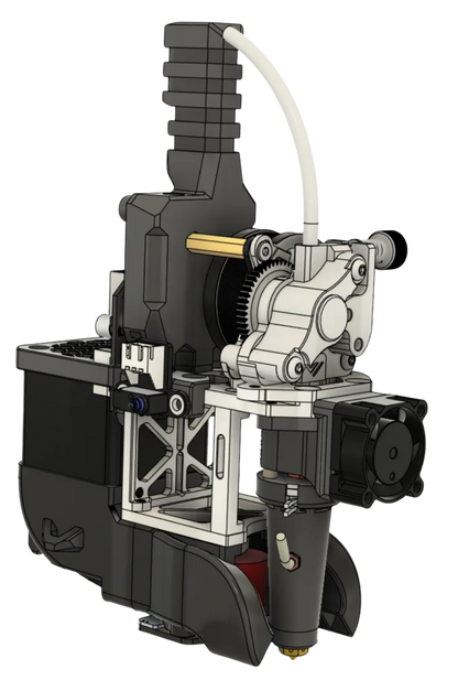 [PA12-CF15] SINGLE VC4 CNC toolhead (Printed parts Only)