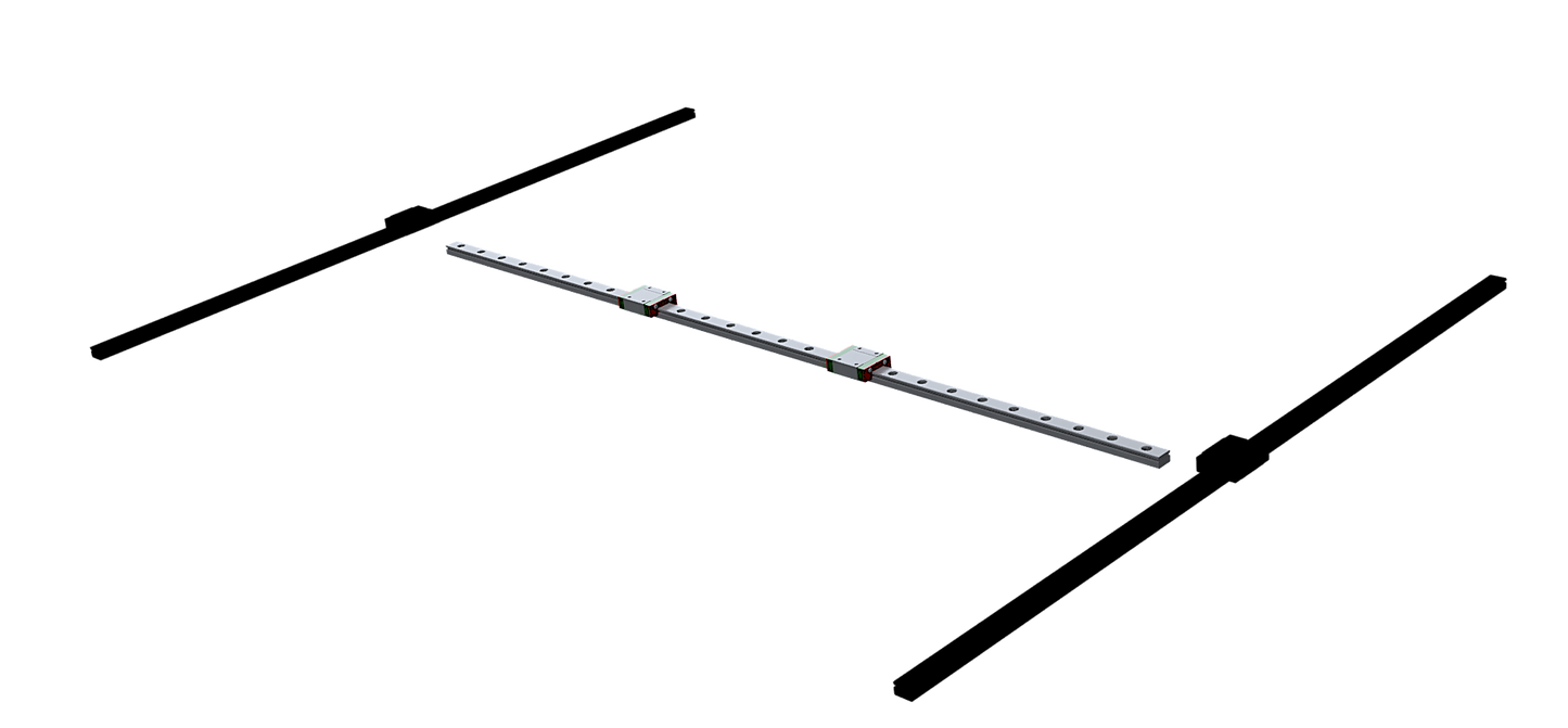 Vcore 4.1 Z1 preloaded X rail ONLY - BRS-ENGINEERING