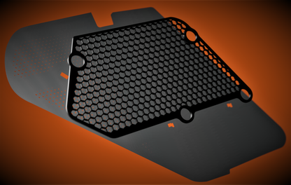 (CAD) Plaque antichoc "DeSnorkeling" HEX pour Porsche Cayman/Boxster 987 (CAD) - BRS-ENGINEERING